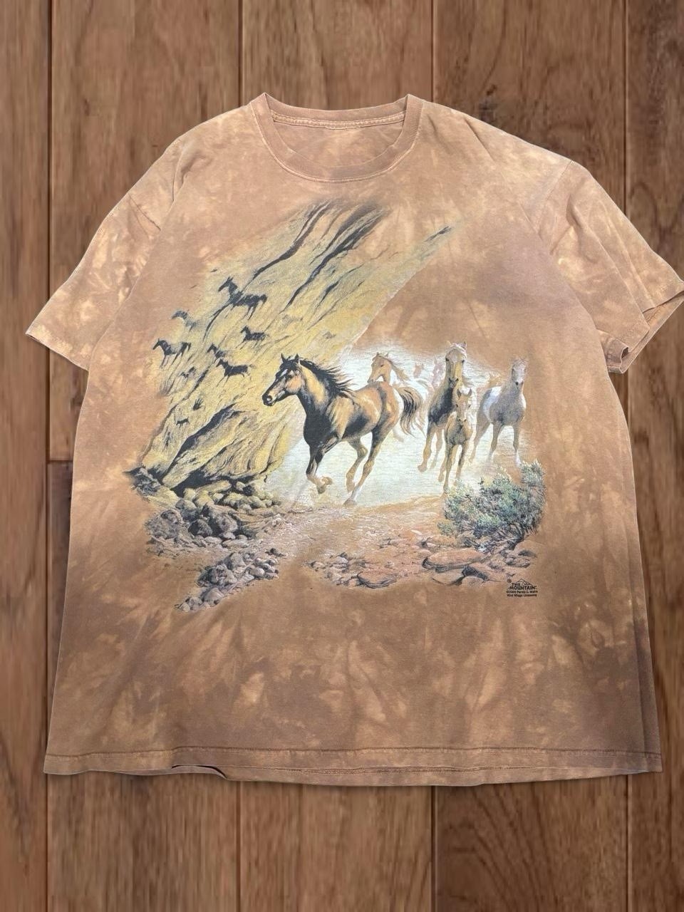 Vintage 2000 The Mountain Persis Clayton Weirs Running Horses T-Shirt XL 24×29