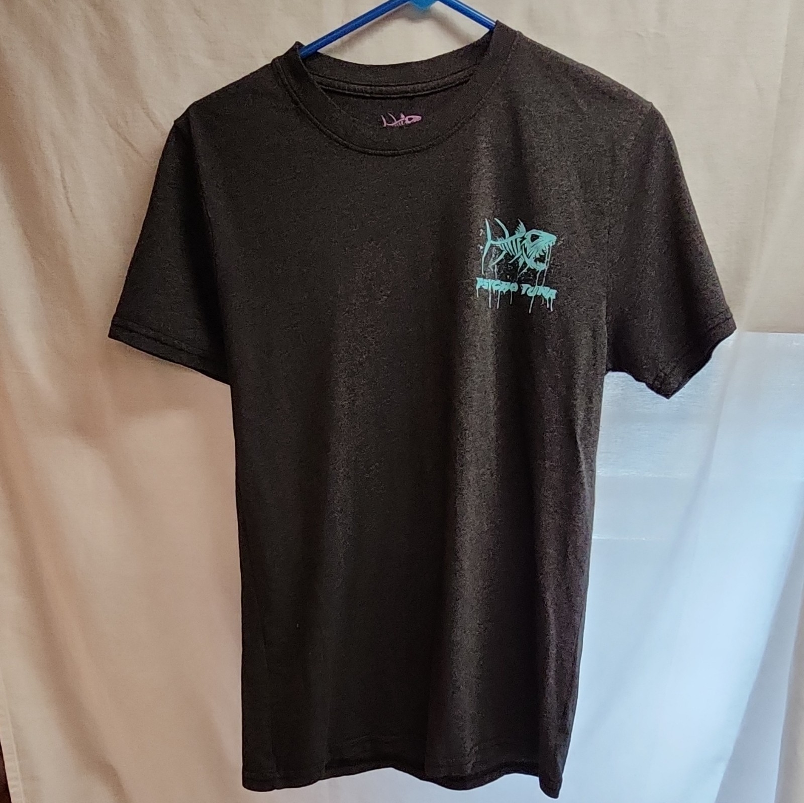 Psycho Tuna Men&rsquo;s Black Shark Graphic Logo Crew Neck Short Sleeve T-Shirt S