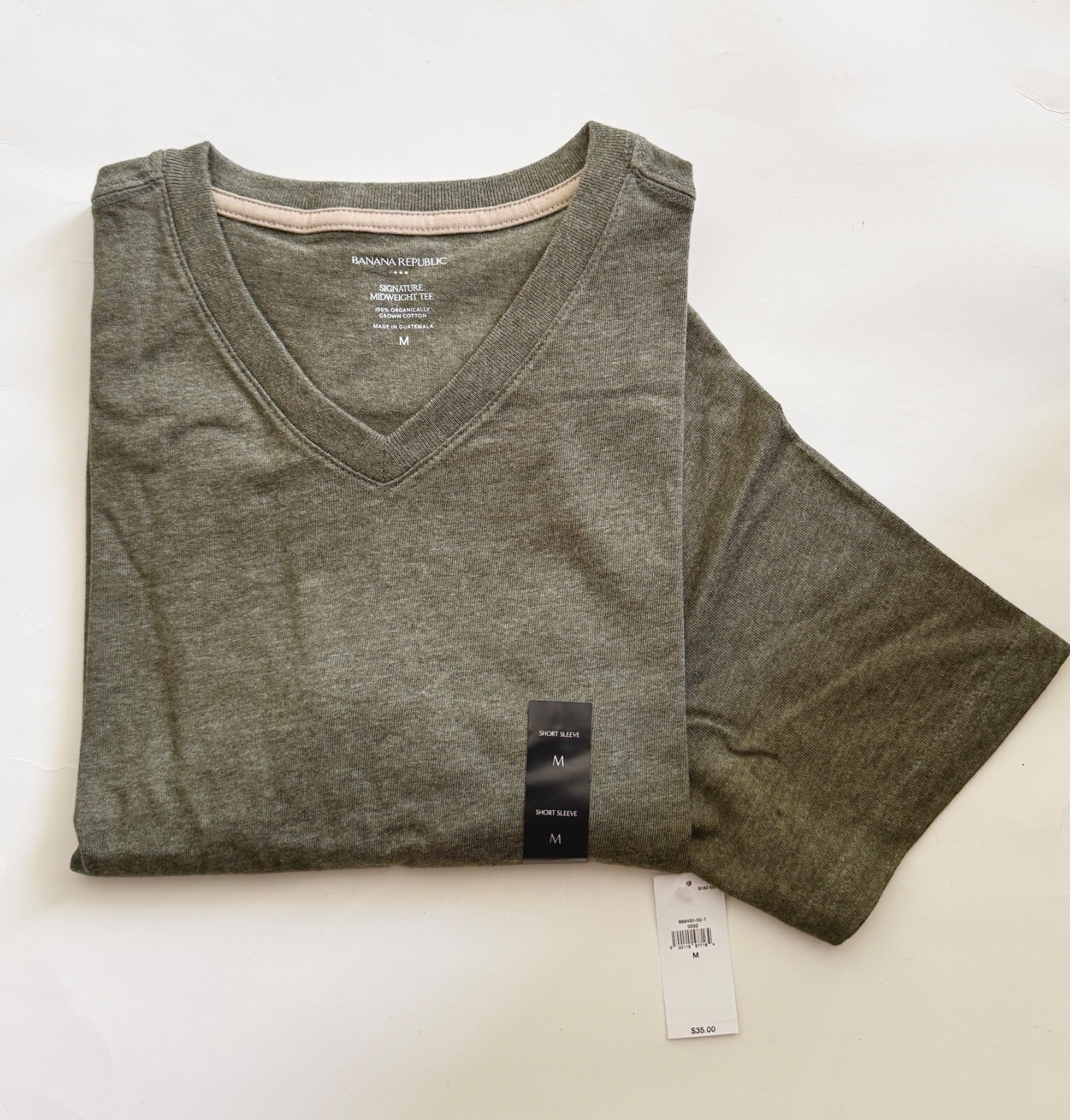 NWT BANANA REPUBLIC MEN&rsquo;S MIDWEIGHT COTTON T-SHIRT | Sizes: M / L / XL
