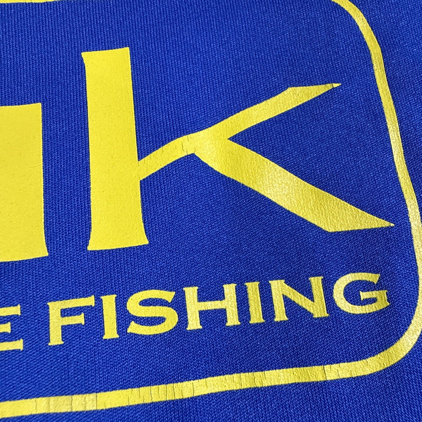Huk Fishing Shirt Mens Small Blue Long Sleeve Performance Fabric Quick Dry HUK