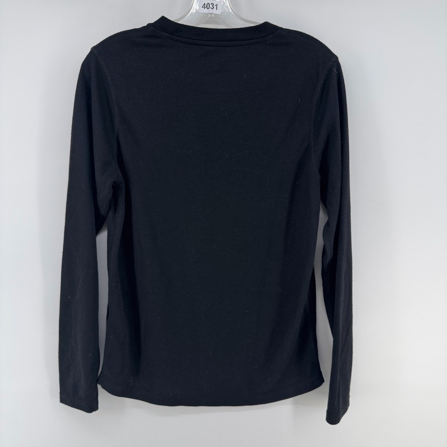 Omni Wool Long Sleeve Crew Neck Base Layer Shirt Men&rsquo;s SMALL Black Warm Stretch