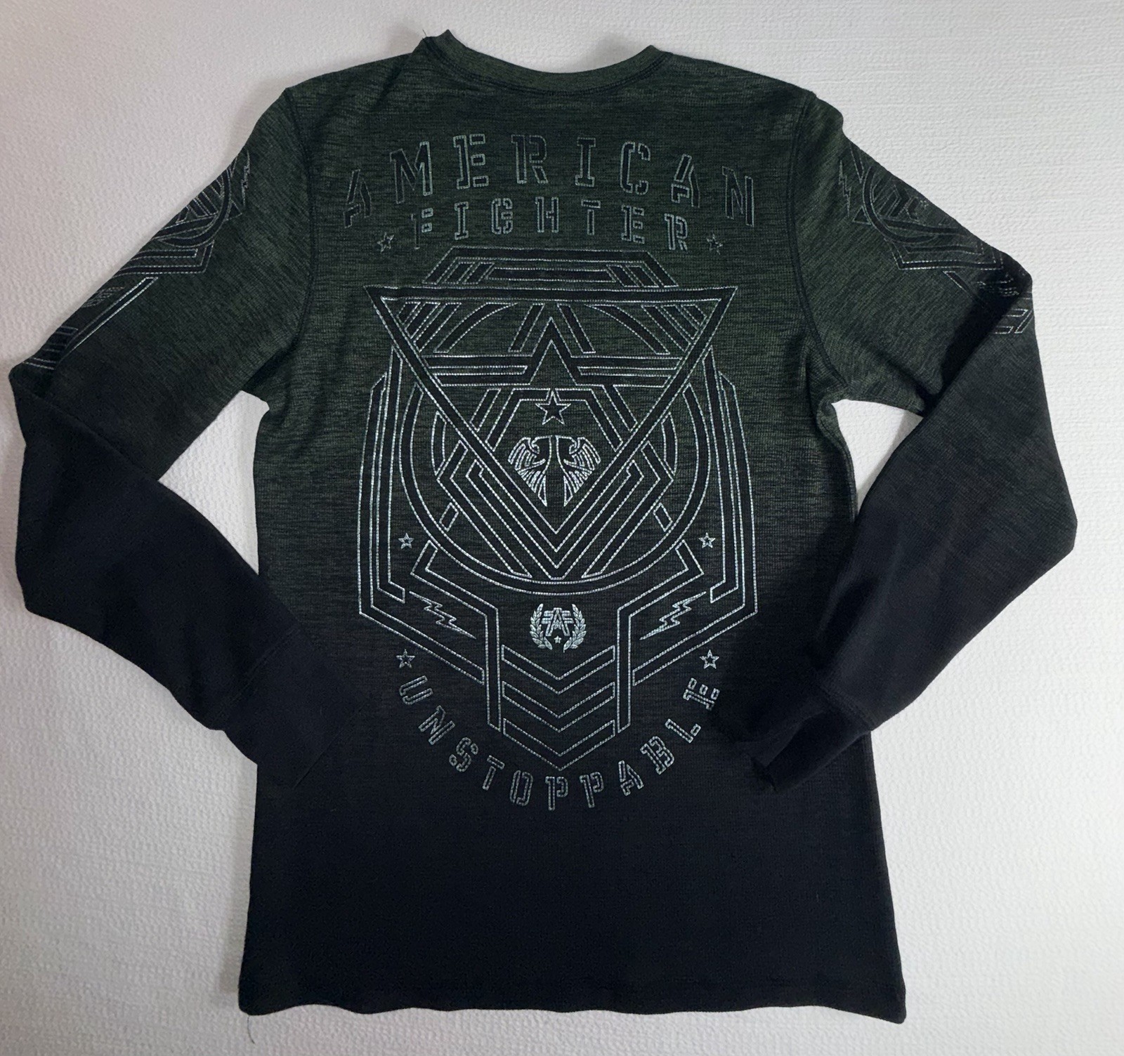 American Fighter Coalmont Waffleknit Med Military Green/Blk Foil Graphics