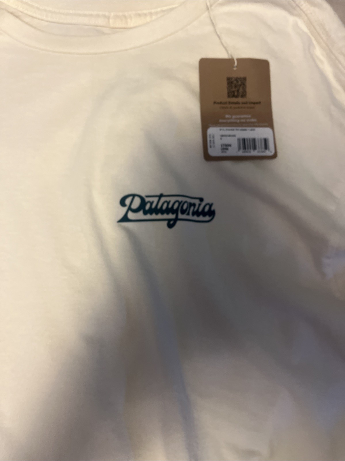 Patagonia Mens Long Sleeve Glider Organic Short Undyed Natural NWT