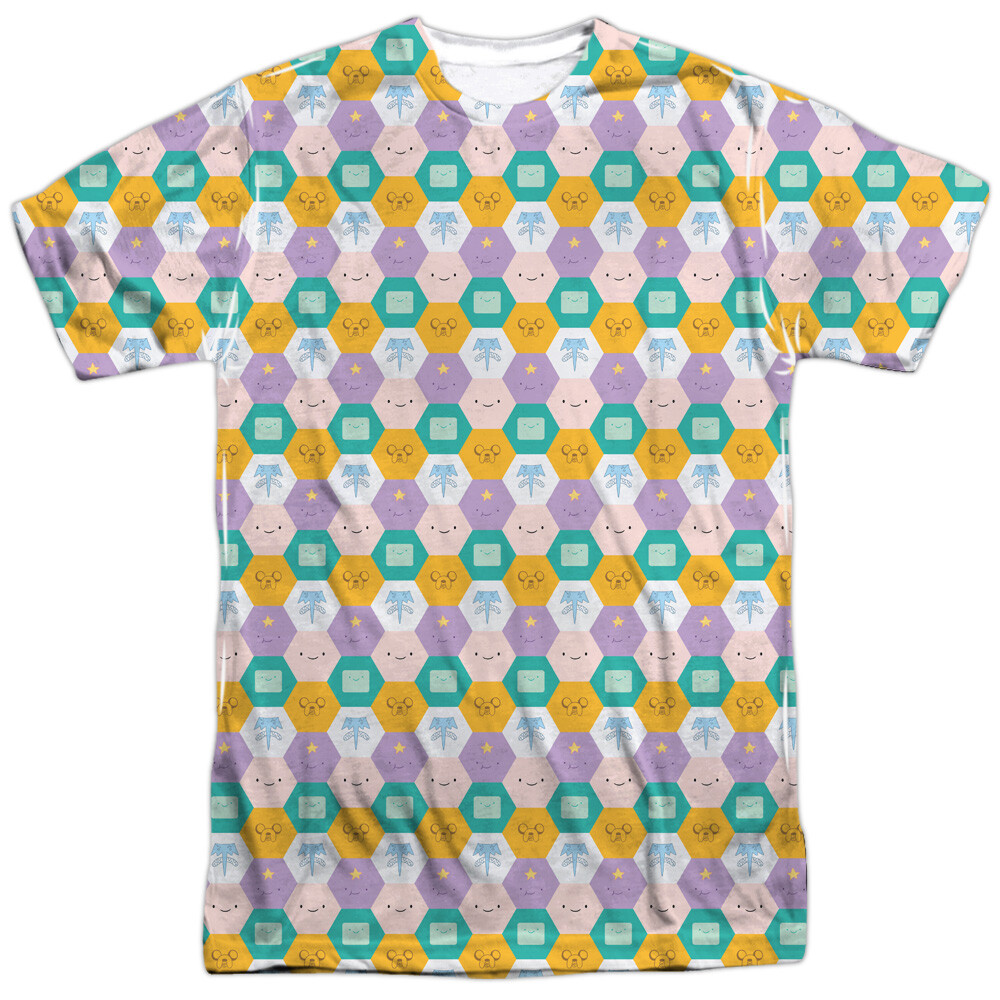 Adventure Time « Hexagon Pattern » Dye Sublimation T-Shirt