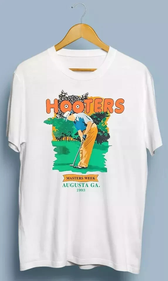 Vintage Hooter Master Week 93 hooters golf T shirt