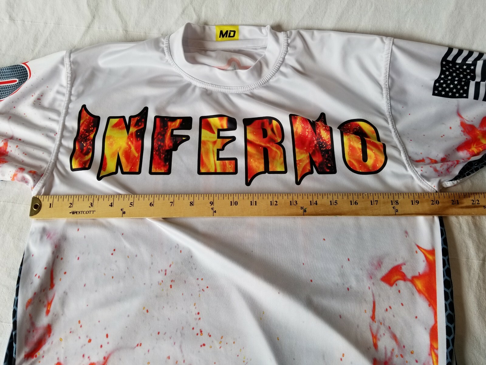 megadeath Inferno Becker 19 shirt jersey top no tag, size L large?