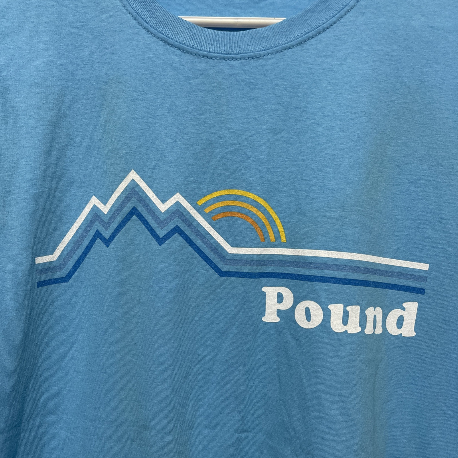 Pound Men’s Aquatic Blue T-Shirt Size Large