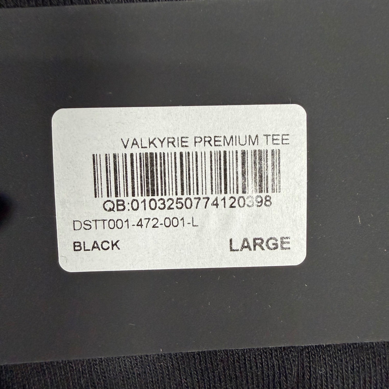 Darc Sport Valkyrie Premium Tee Black Large Wolves NFGU Limited Edition 280/1000