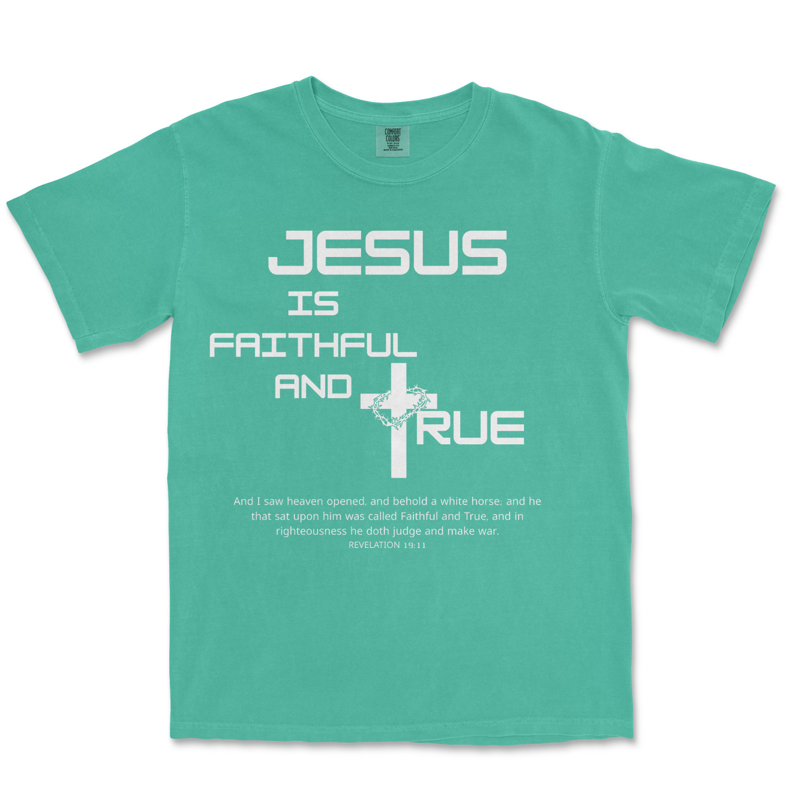 Faithful and True Shirt Bible Verse T Shirt Graphic Jesus Shirts For Men