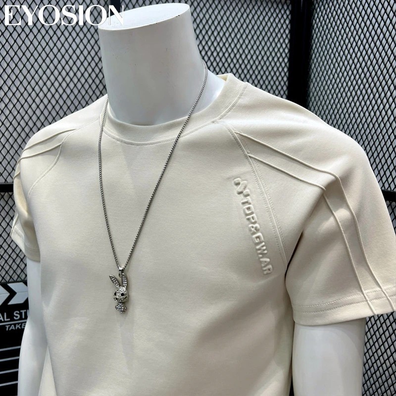 Premium Men&rsquo;s Cotton Short Sleeve Slim Fit Casual Crew Neck Fashion T-Shirt