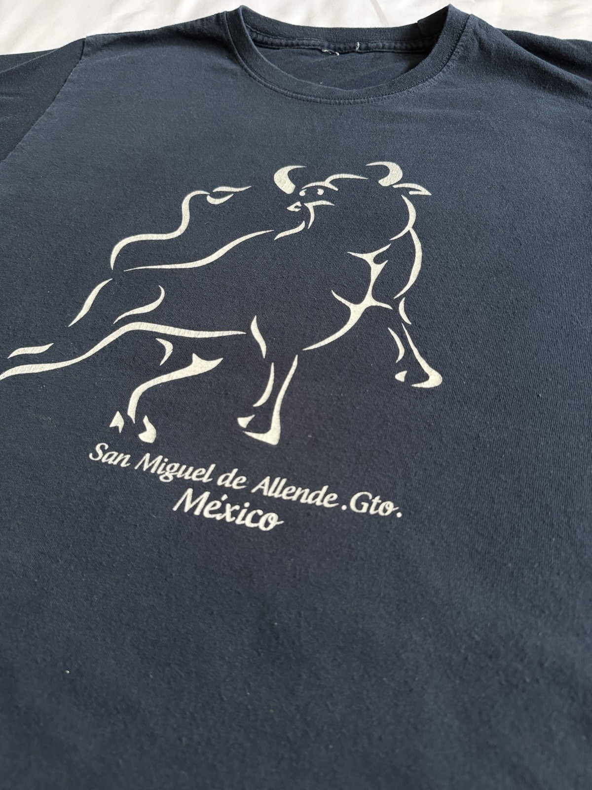 San Miguel de Allende Mexico Bull Graphic Souvenir T-Shirt Black Men’s Size M