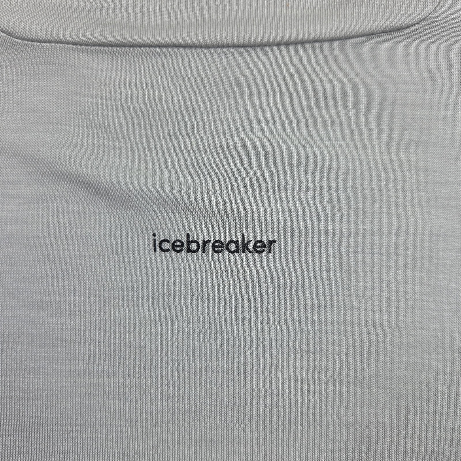 Icebreaker Cool-Lite Shirt Mens Small Gray Wool Blend Long Sleeve Crewneck Tee