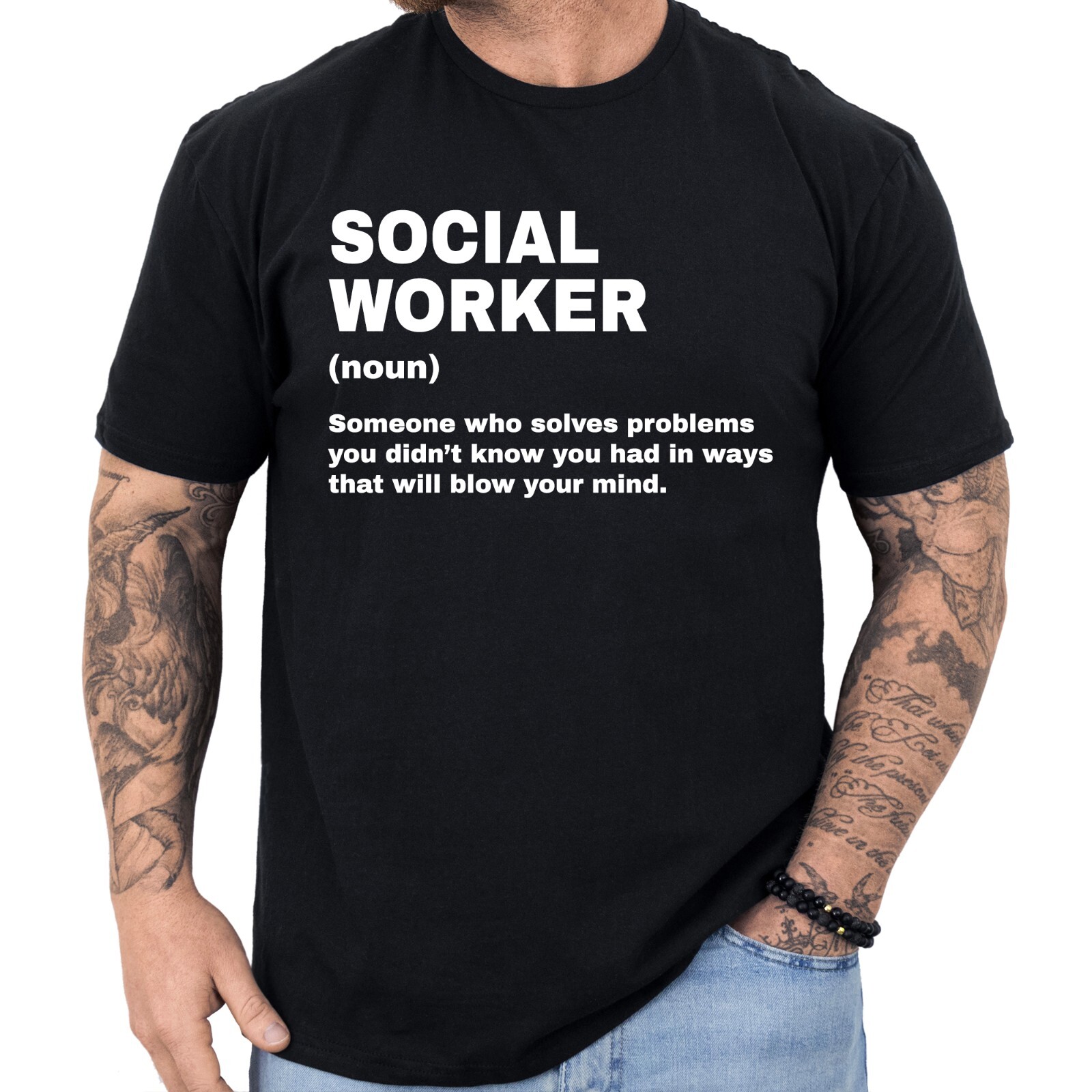 Social Worker Definition T-shirt Funny Gifts Profession Shirt Men & Women