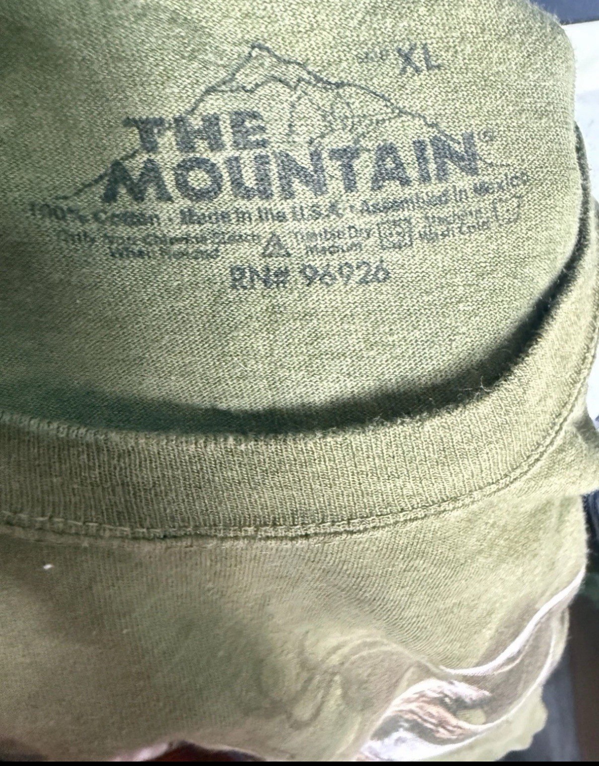 The Mountain Deer Hunter Green Camo Tie Dye Shirt Mens Size XL Manimal Buck Shot