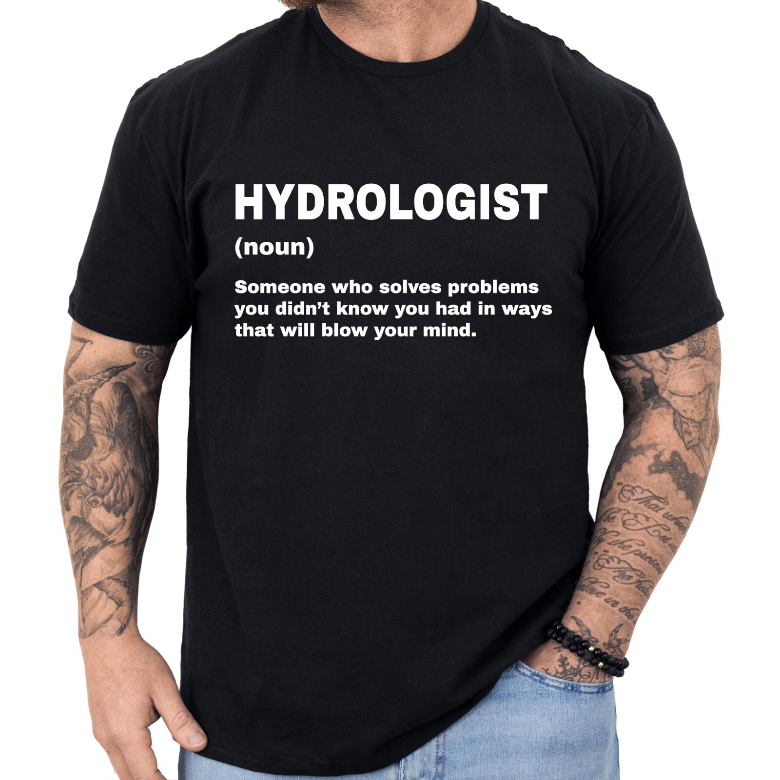 Hydrologist Definition T-shirt Funny Gifts Profession Shirt Men & Women