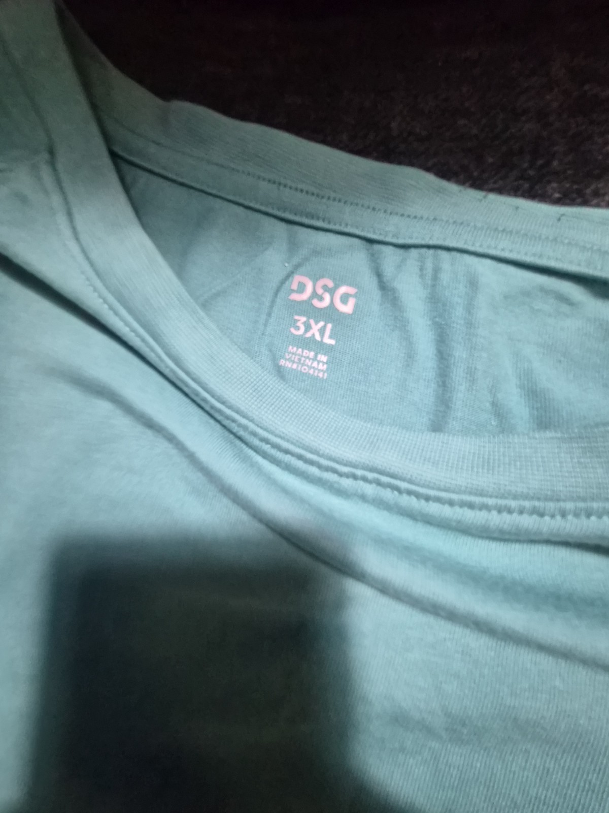 DSG Men’s 3XL Blue Solid Crew Neck Short Sleeve T-Shirt w/ Chest Pocket