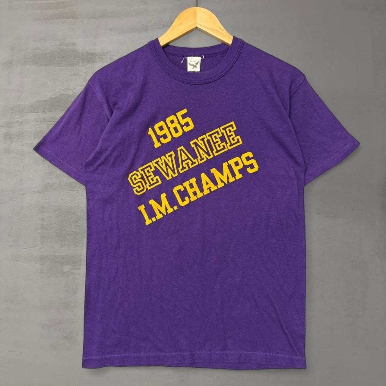 Vintage Sewanee I.M. Intramural Champs T Shirt Purple 1985 Collegiate Large