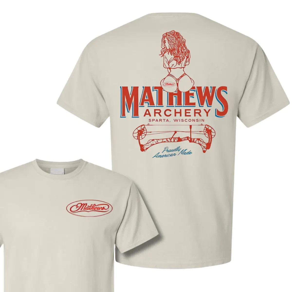 Mathews Archery Sparta Wisconsin 2025 T-shirt, Proudly American Made, Sexy Girl