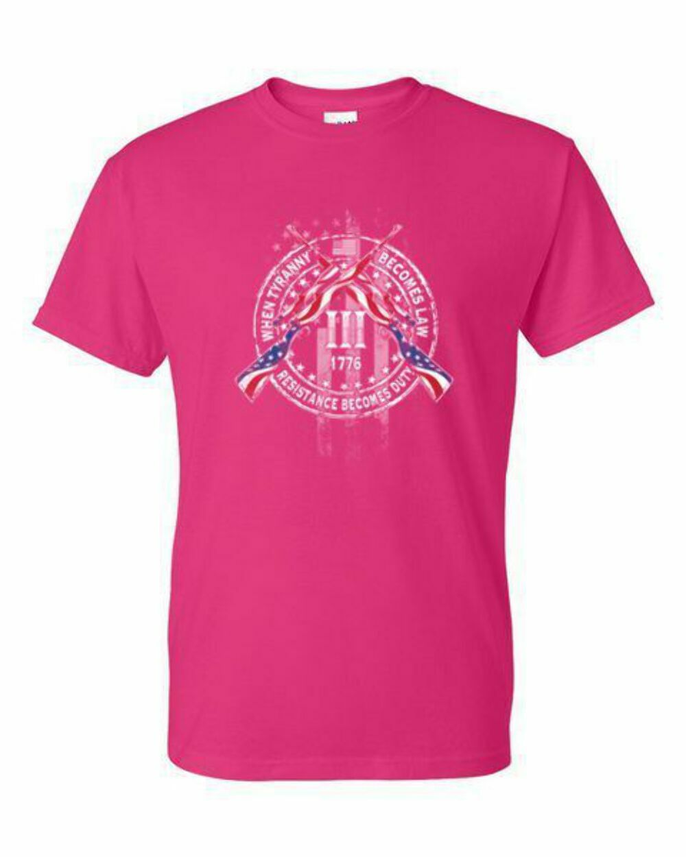 Adult DryBlend® T-Shirt – RESISTANCE – SECOND 2nd AMENDMENT – AMERICAN PRIDE