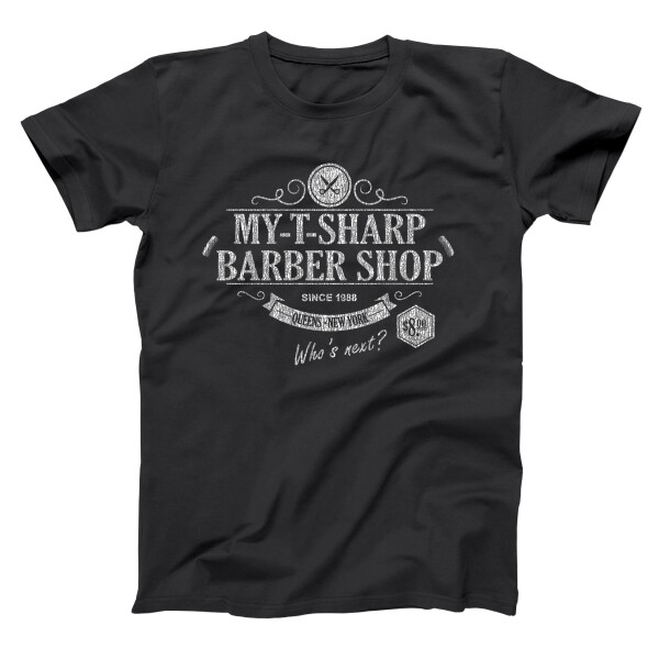 My T Sharp Barber Shop Coming To America Black Basic Men&rsquo;s T-Shirt