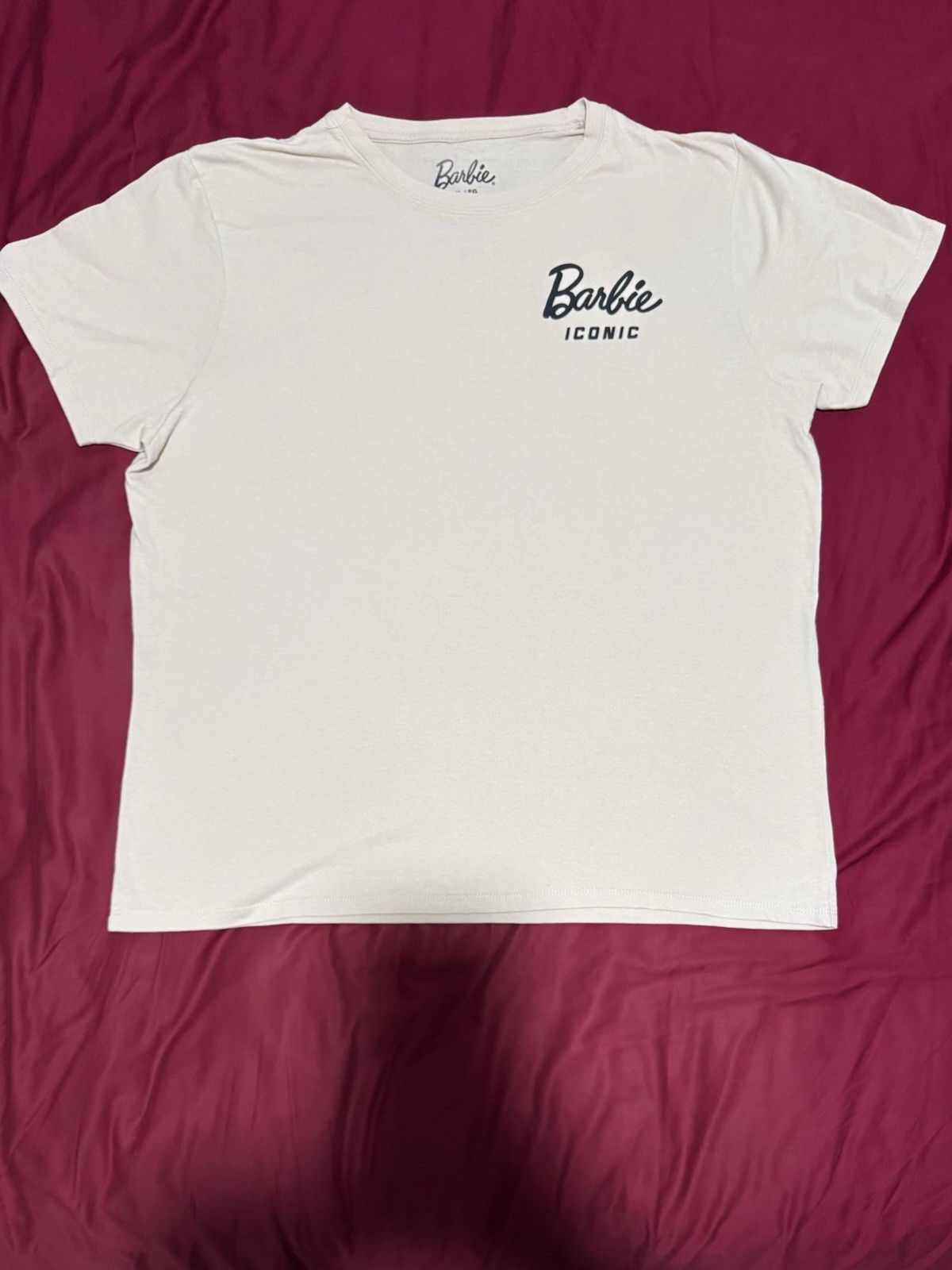 Barbie Iconic Car Graphic T-Shirt Size X Large Beige Mattel XL