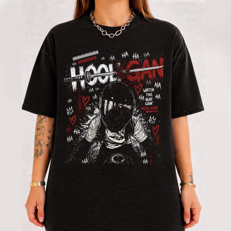 Hooligan Rider Shirt, K-pop Arirang Street Style Gang Graphic Tee, Army Fan Gift