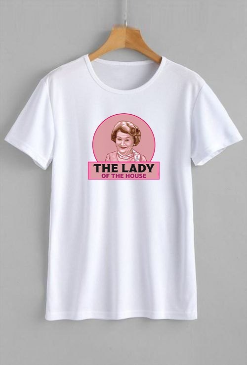 MEN WOMEN TEE TSHIRT SUBLIMATION 100% POLYESTER BUCKET LADY OF THE HOUSE