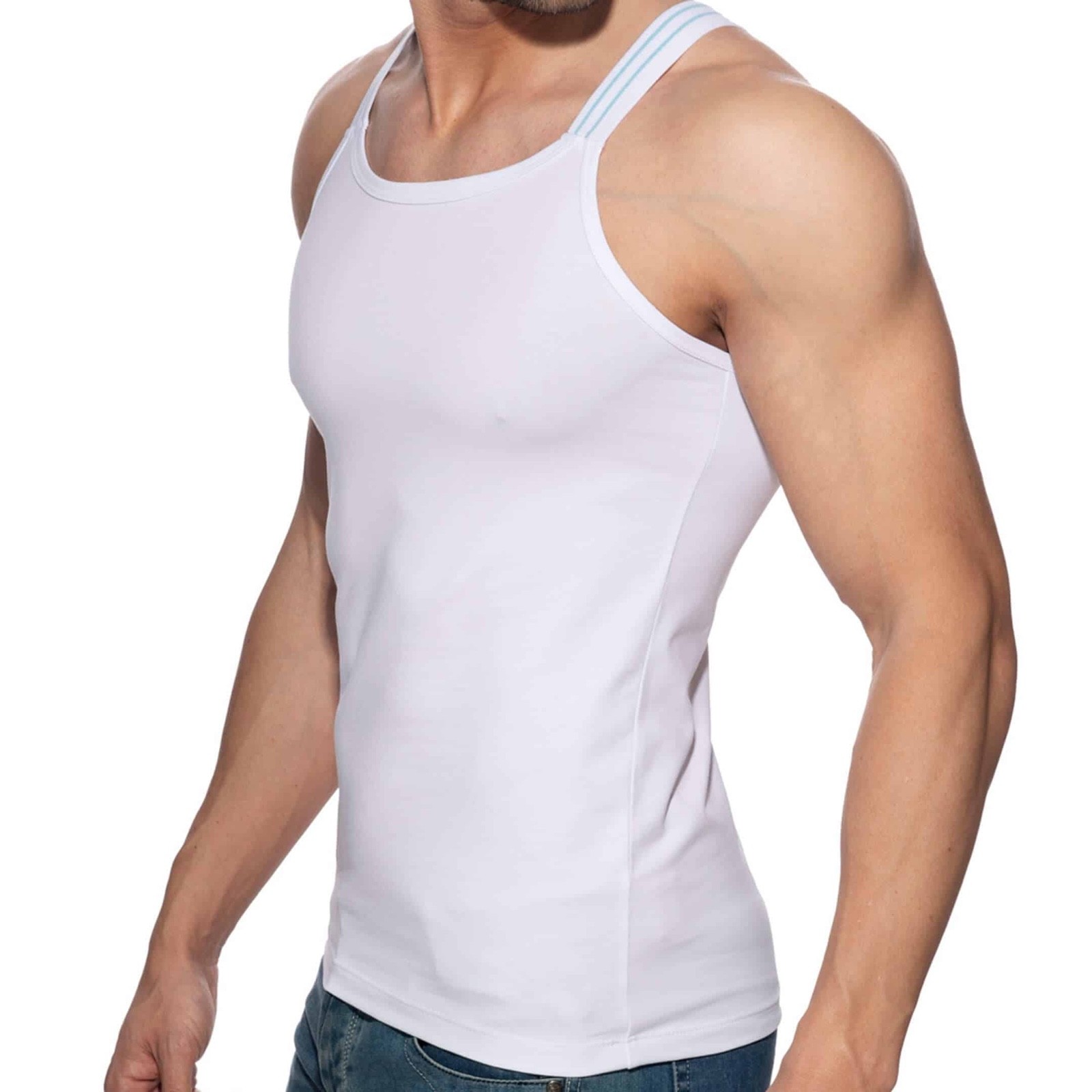 Addicted Thin Strap Tank Top 3XL runs small Gently worn Cotton blend no fabric