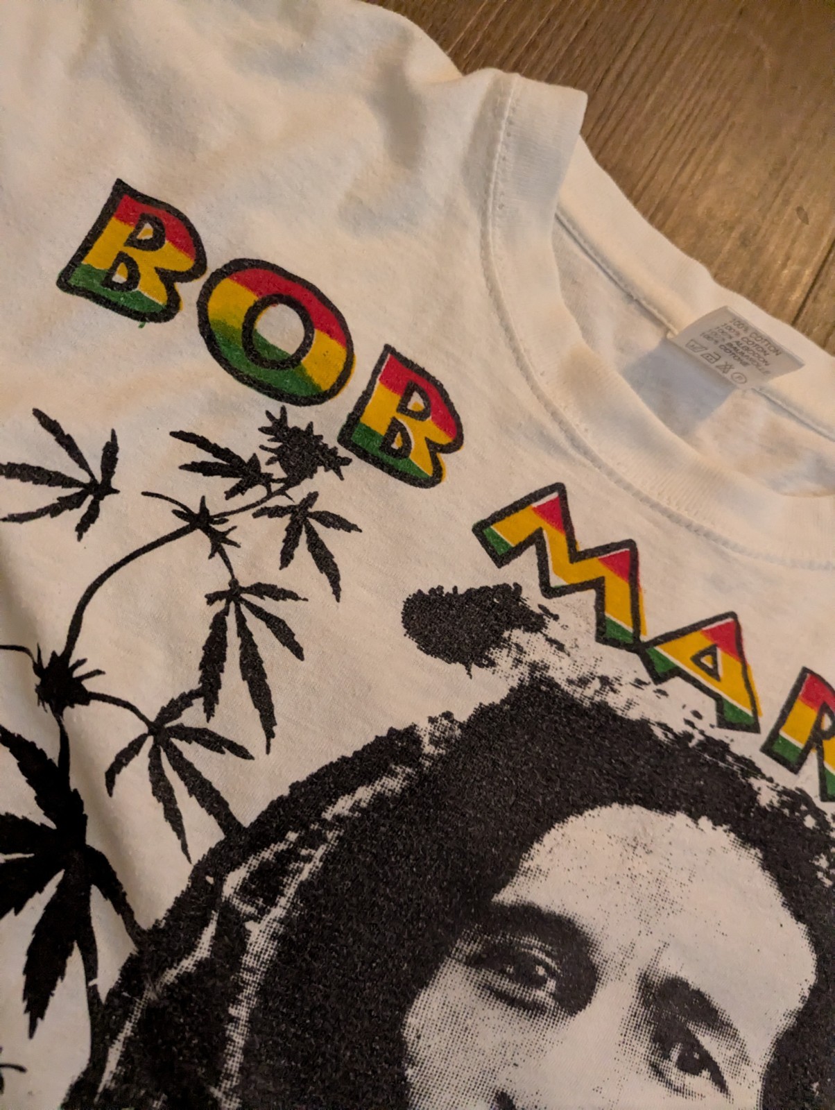 Vintage Bob Marley Shirt Size Large Roots Reggae Wailers Jacob Miller Peter Tosh
