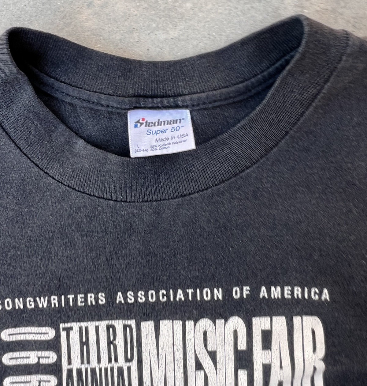 Vintage Band Shirt Large 1990 Annual Music Fair Denver Songwriters Association
