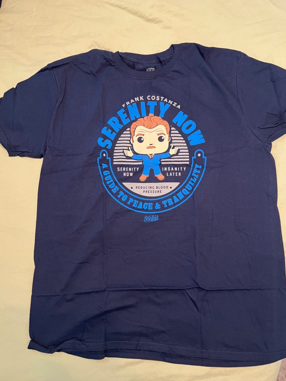 Seinfeld Pop Tees Frank Costanza « Serenity now » Navy XL