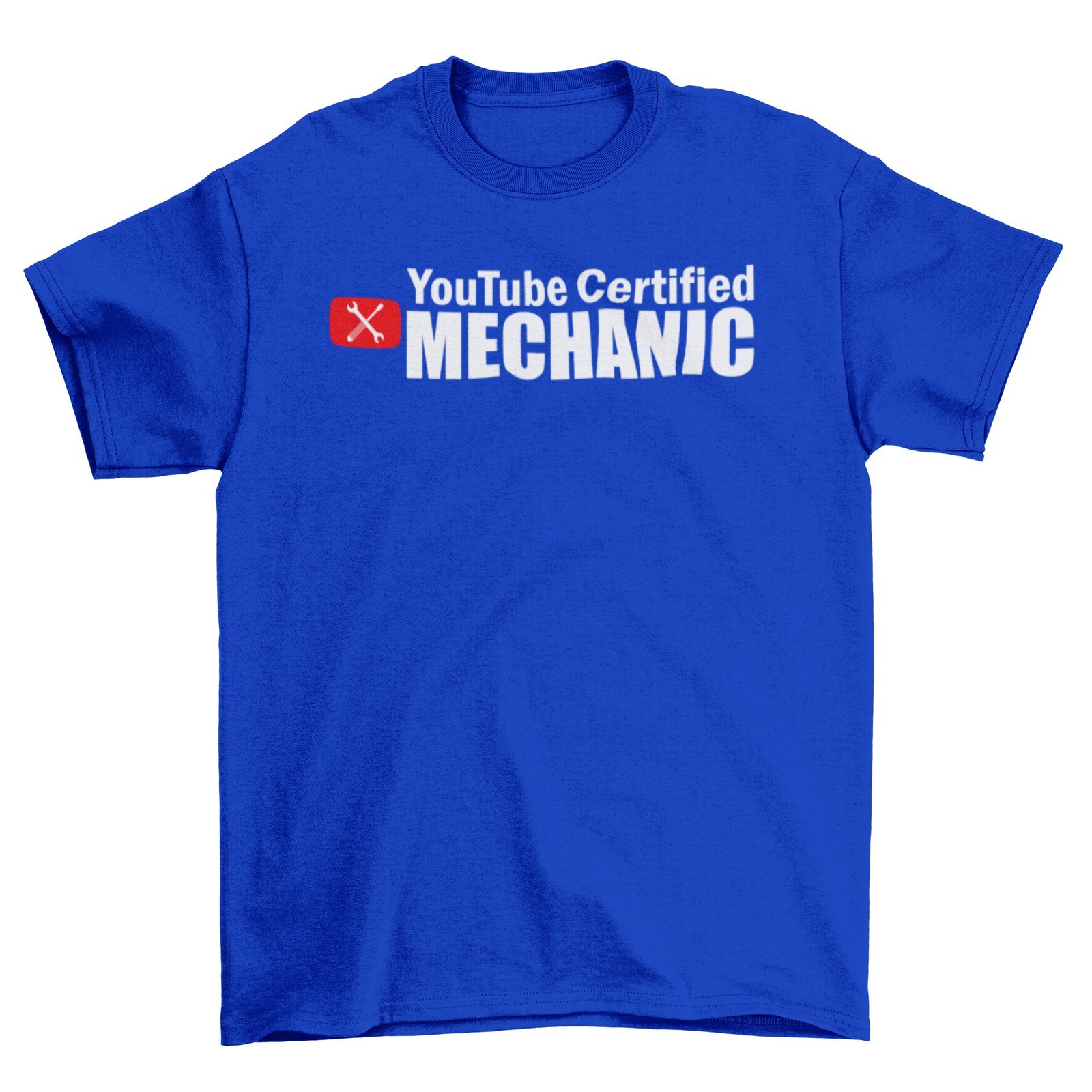 YOUTUBE CERTIFIED MECHANIC T-Shirt S-3XL JDM Decal Racecar Boost Funny Mechanic