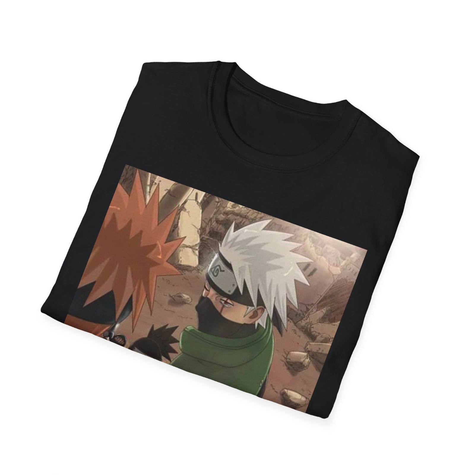 Kakashi Naruto Anime Graphic T Shirt Pain Arc Black Manga Tee