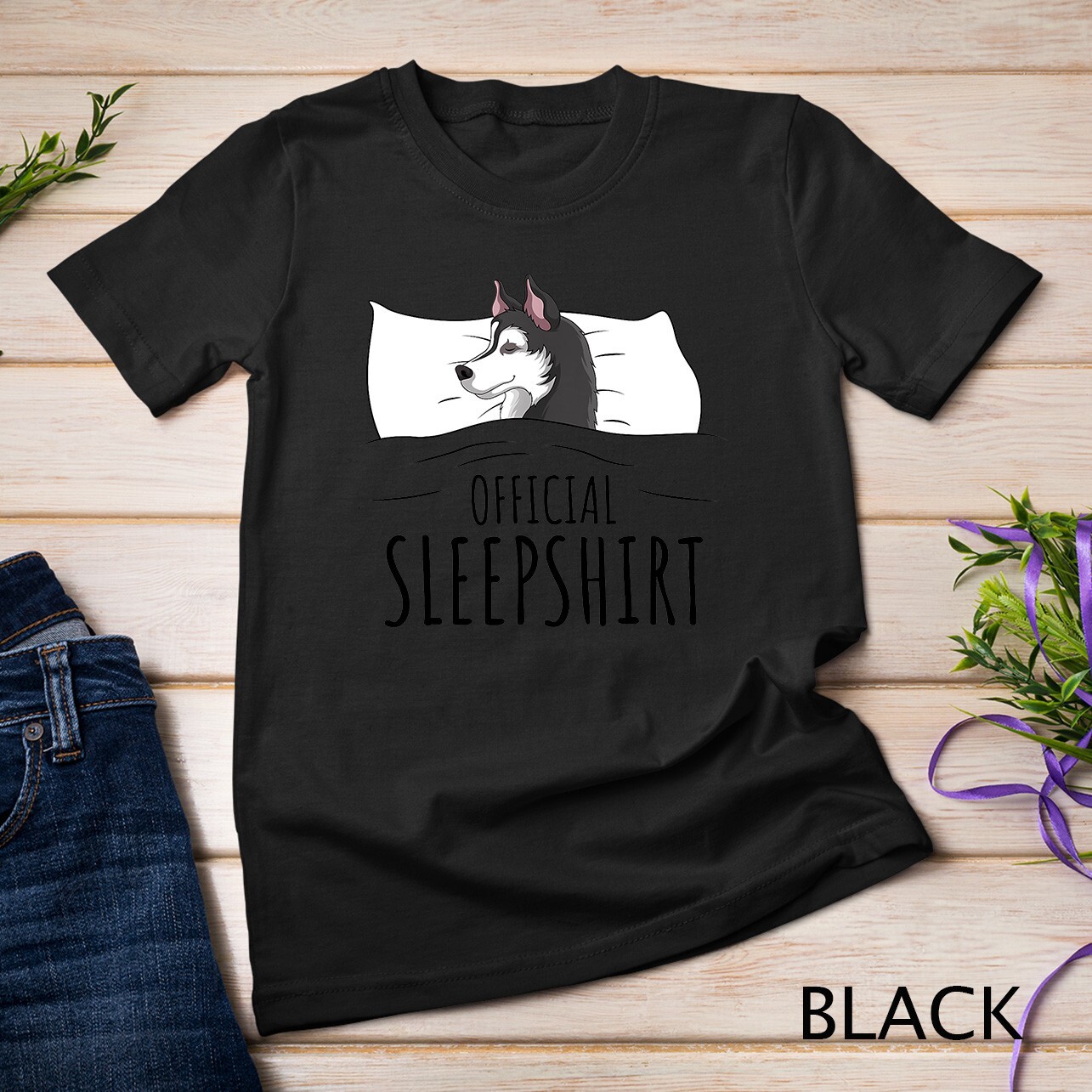 Husky Dog Official Sleepshirt T-Shirt Unisex T-shirt
