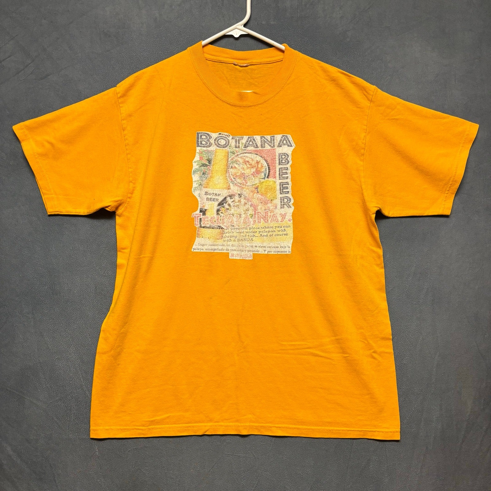 Botana Beer Shirt Tecuala, Nay Banda Handmade Nayarit Double Sided Mexico Drinks