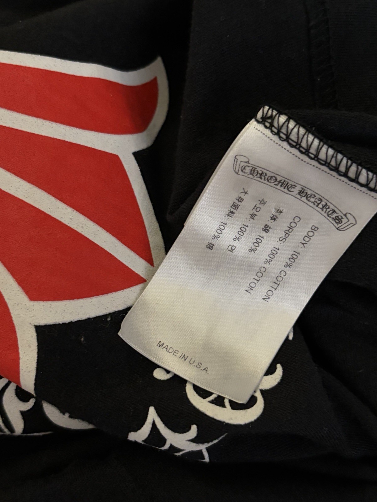 Chrome Hearts Made In Hollywood T Shirt Black Size Medium