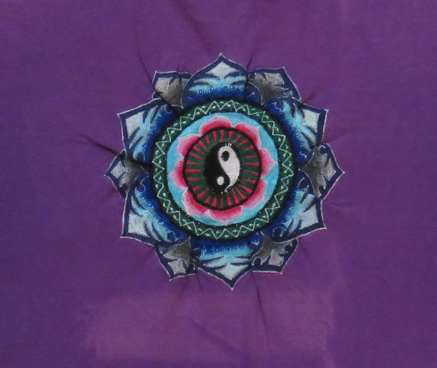 Made In Nepal Vintage T Shirt Purple Peace Hippy Nature 1990&rsquo;s