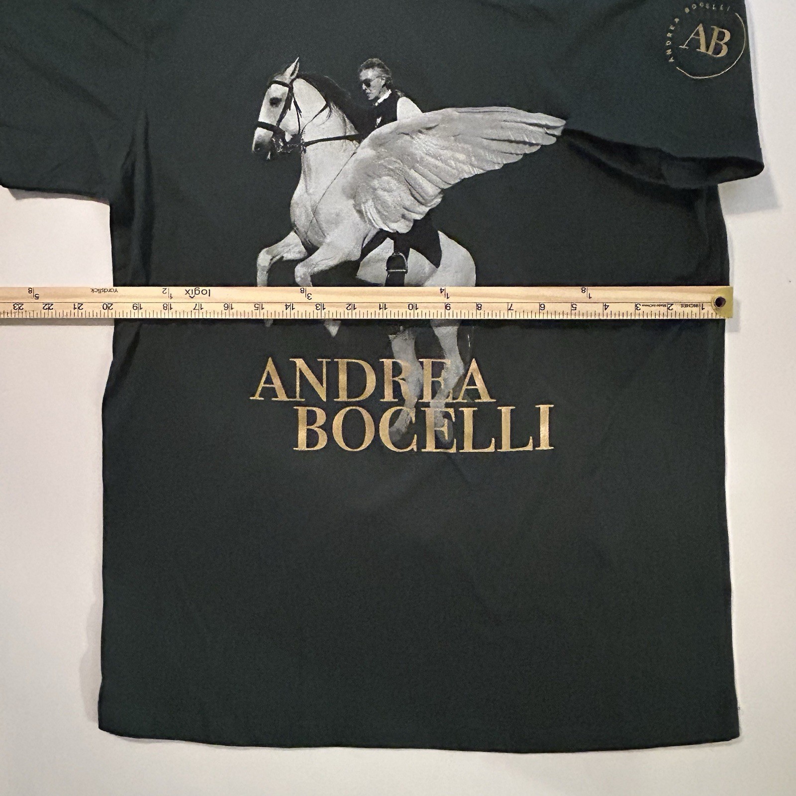 Andrea Bocelli Pegasus 30th Anniversary T-Shirt Size Large