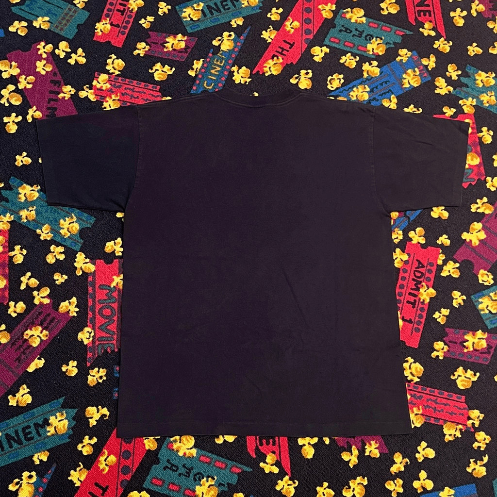 Spirit Of The Wild Wolf On A Full Moon Black Graphic Tee Shirt / Size L