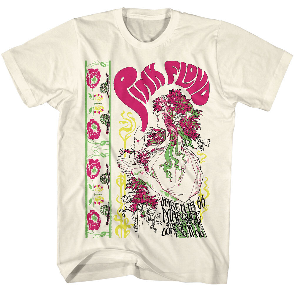 Pink Floyd March 15 1966 Marquee Lodon WI Men&rsquo;s T Shirt Psychedelic Music Merch