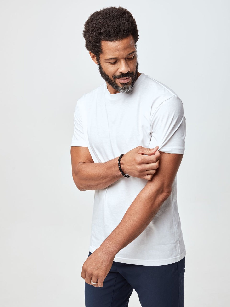 NEW Men&rsquo;s Fresh Clean Threads All White Crew 6-Pack- Regular FIT-SHIPS FREE!