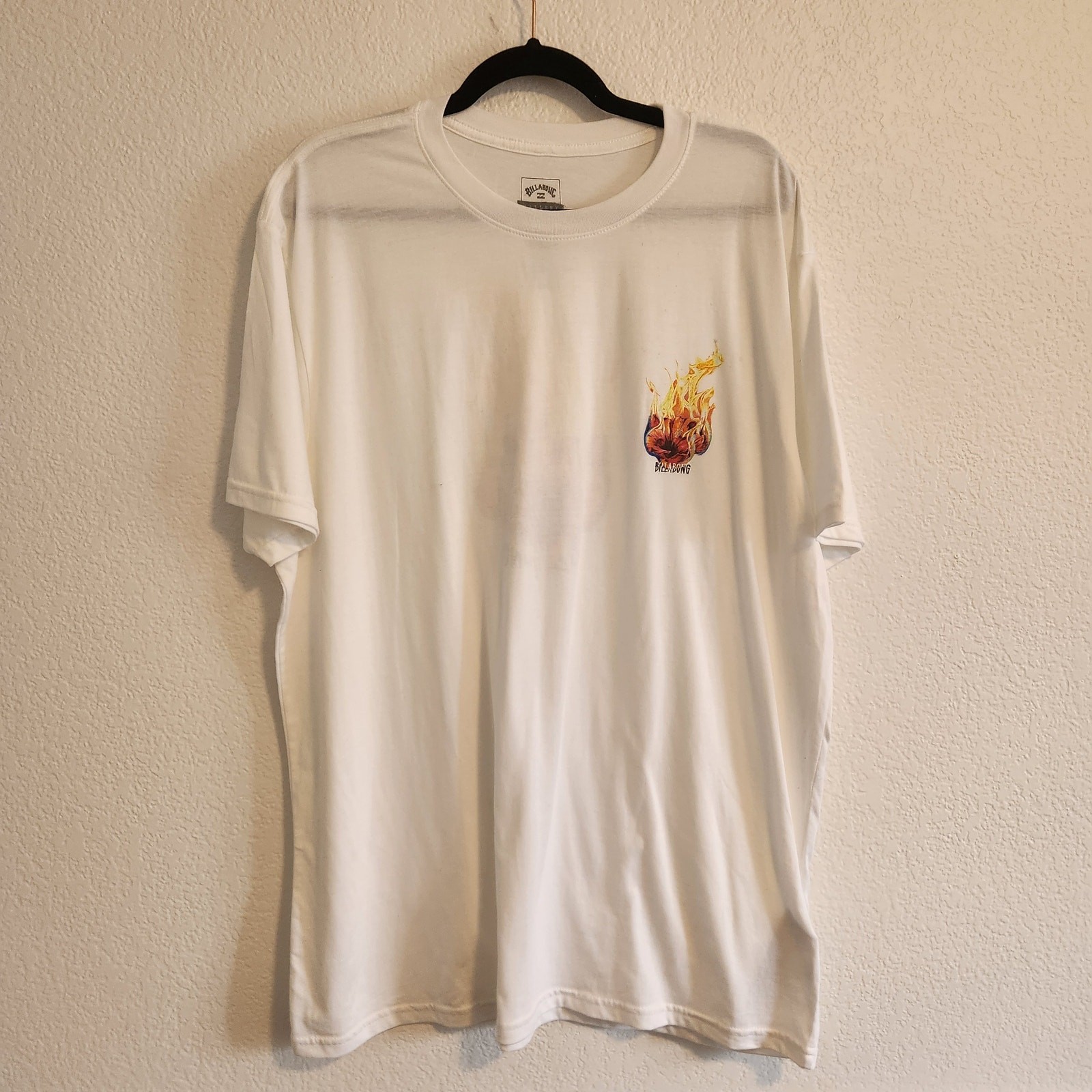 Billabong Men&rsquo;s Size XXL White Fire Flower T-shirt New