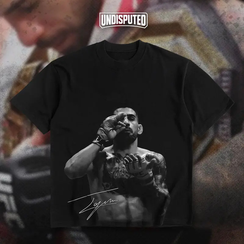 Ilia Topuria Sipping A Cup Of Tea UFC Heavy Cotton T-shirt MMA Fight