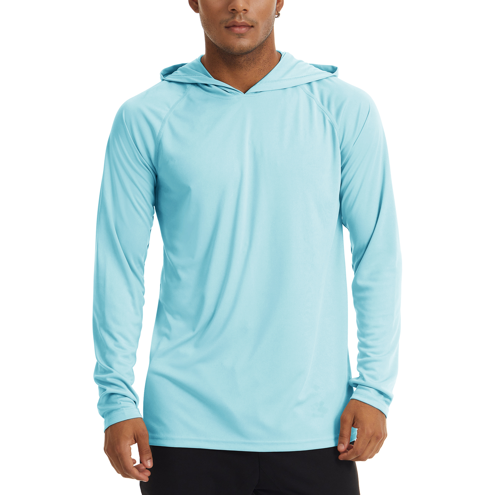 Men&rsquo;s UPF 50+ Hoodies Casual Long Sleeve Outdoor Hiking Fishing Sun Block Shirts