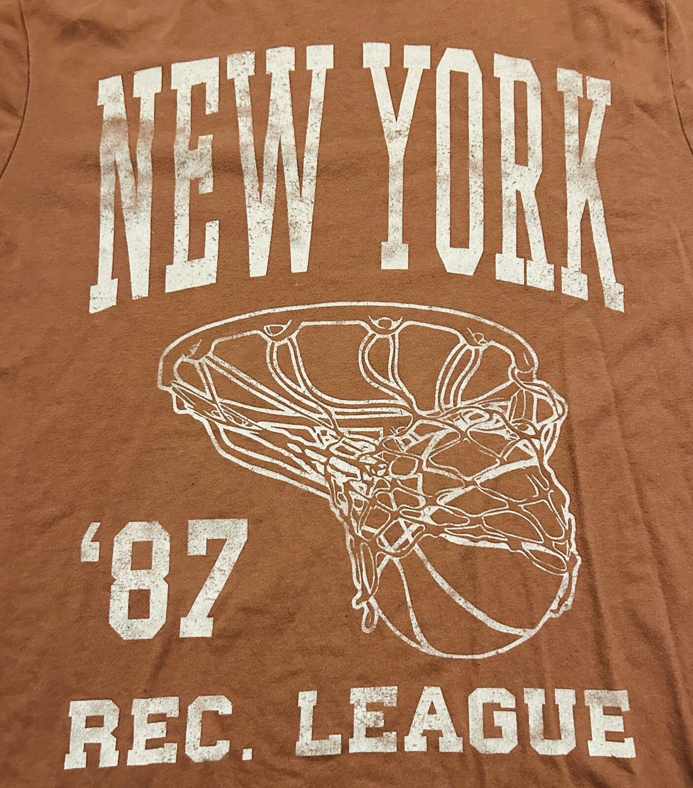 Goodfellow Graphic T-Shirt New York Basketball League Unisex Size Adult Large