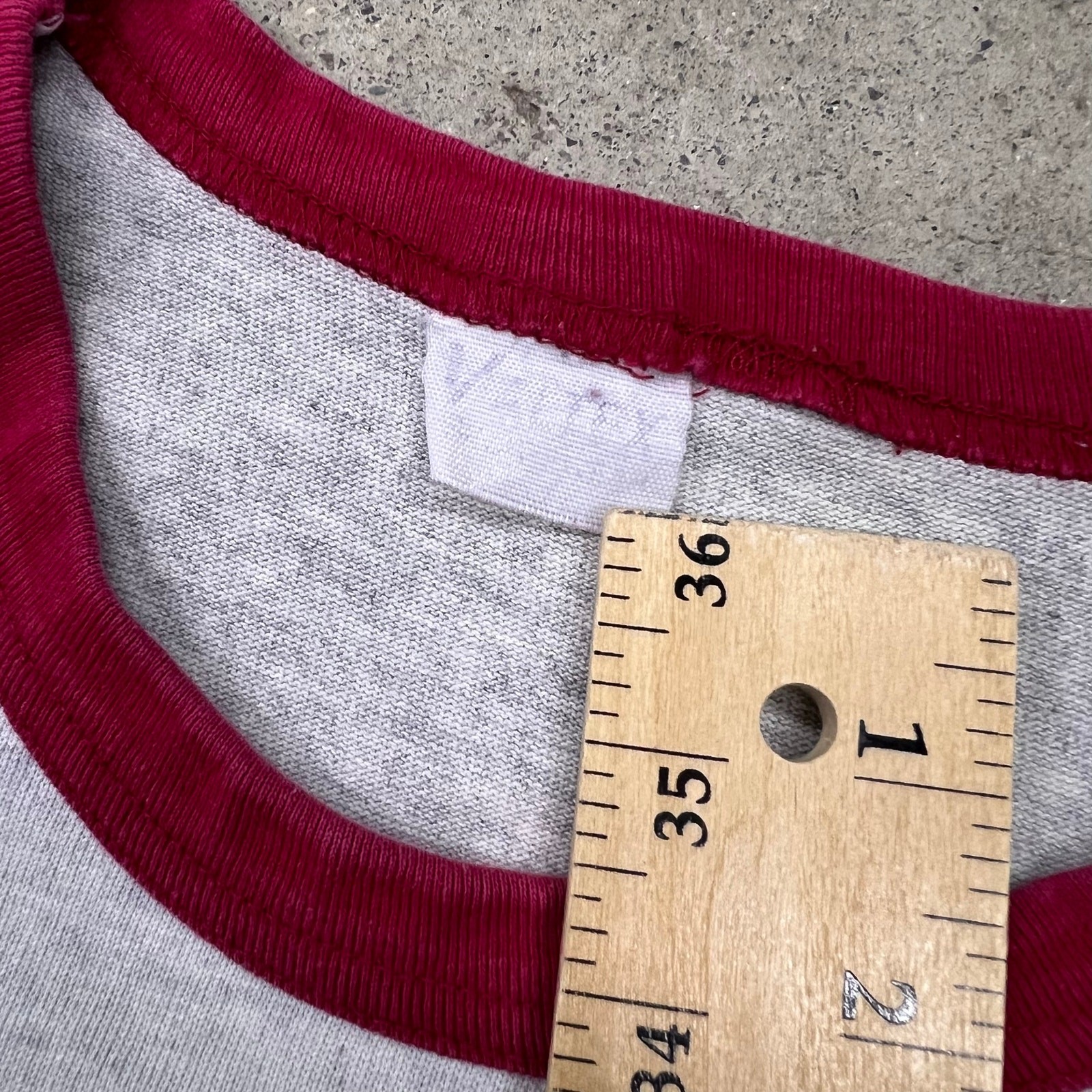 Vintage Florida State Ringer T Shirt XL Gray Burgundy FSU Seminoles Raglan Tee