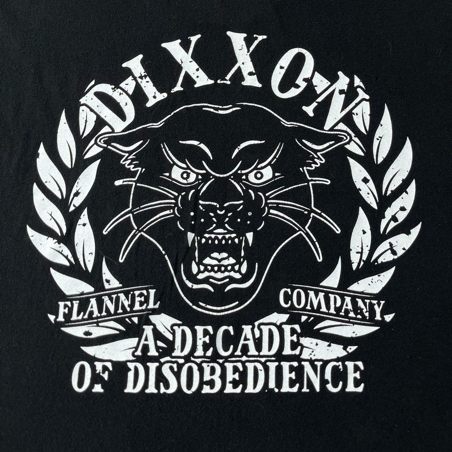 DIXXON Flannel Co T Shirt Men XL Black Panther Decade of Disobedience Graphic
