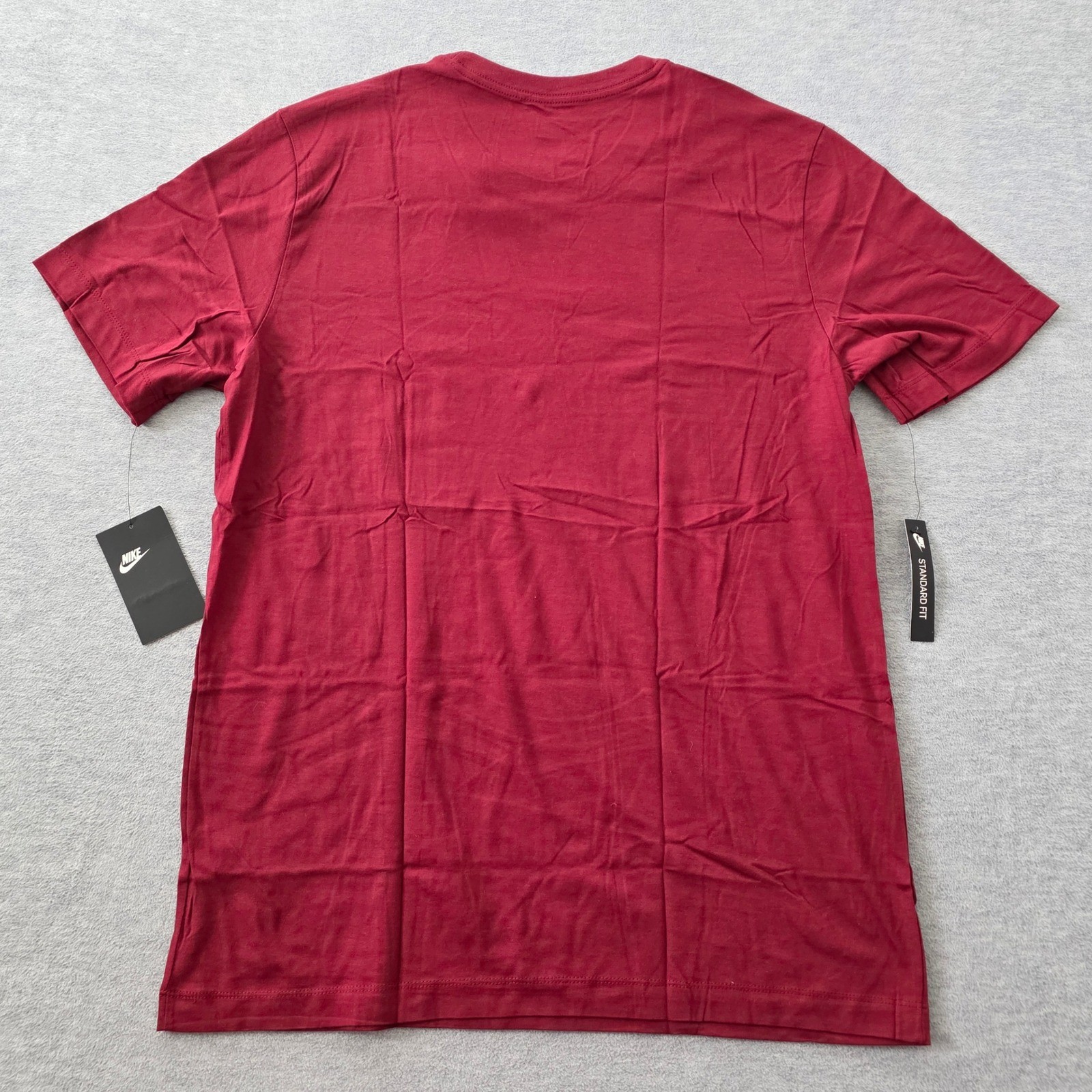 Nike Mens Sportswear Collegiate Crest Graphic T-Shirt Burgundy BV7571-677 L