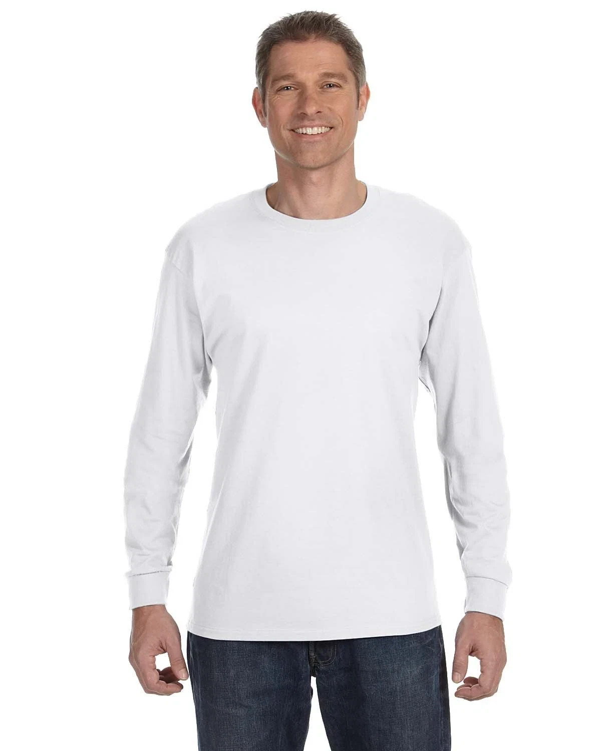 Gildan G540 Men&rsquo;s Heavy Cotton Preshrunk T Shirt Long Sleeve Crew Neck T-Shirt
