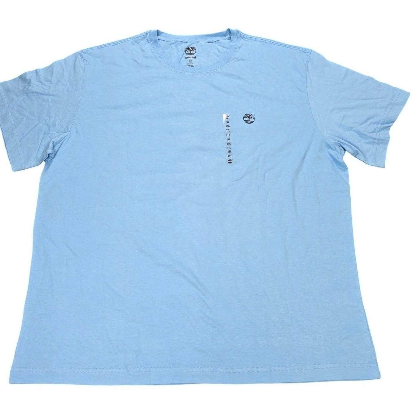 Timberland Tent Logo T-Shirt Men&rsquo;s Size 2XL Light Blue Back Graphic Outdoors NEW